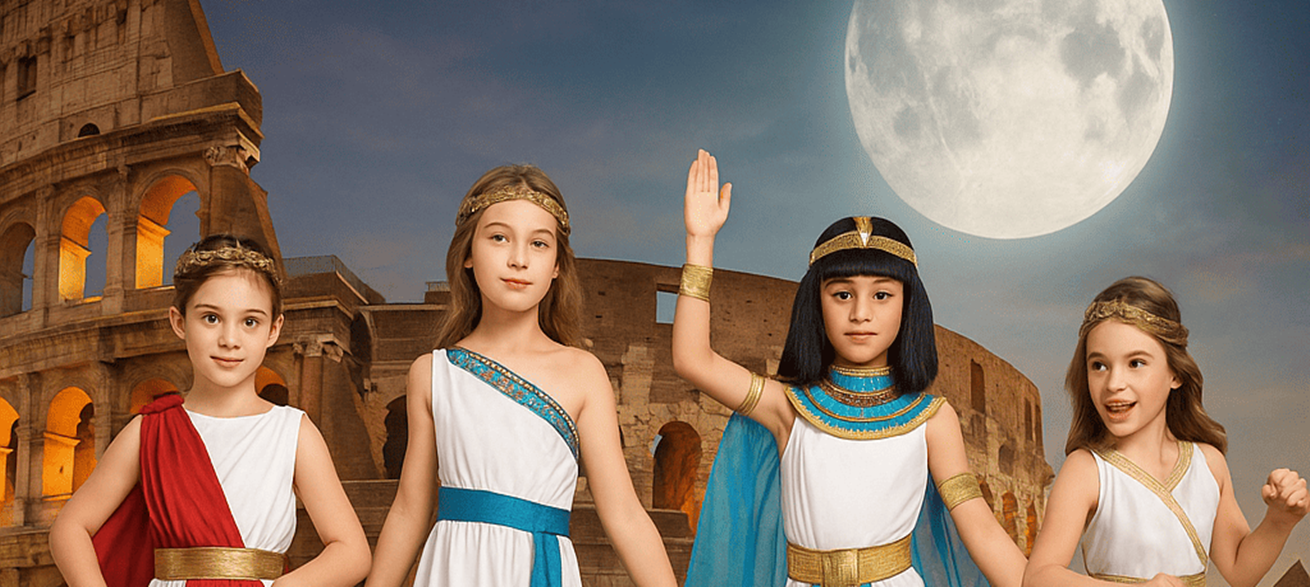 Disfraces de Romanas, Griegas y Egipcias para Niñas