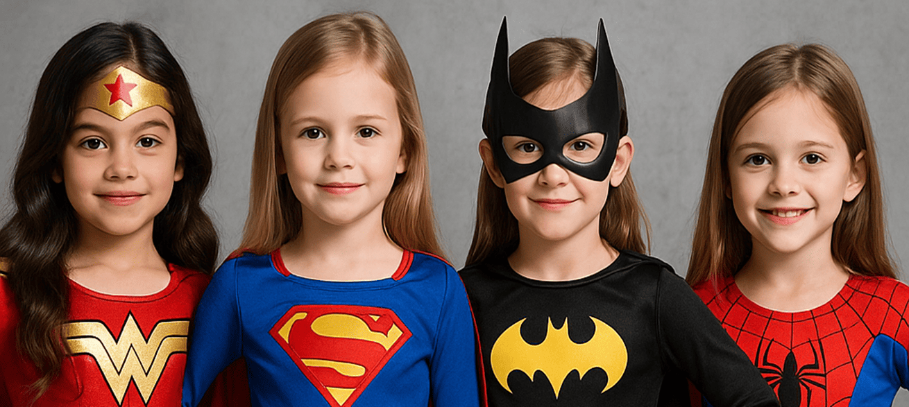 Disfraces de Superheroínas y Villanas para Niñas: ¡Haz que tu pequeña sea la estrella de la fiesta!