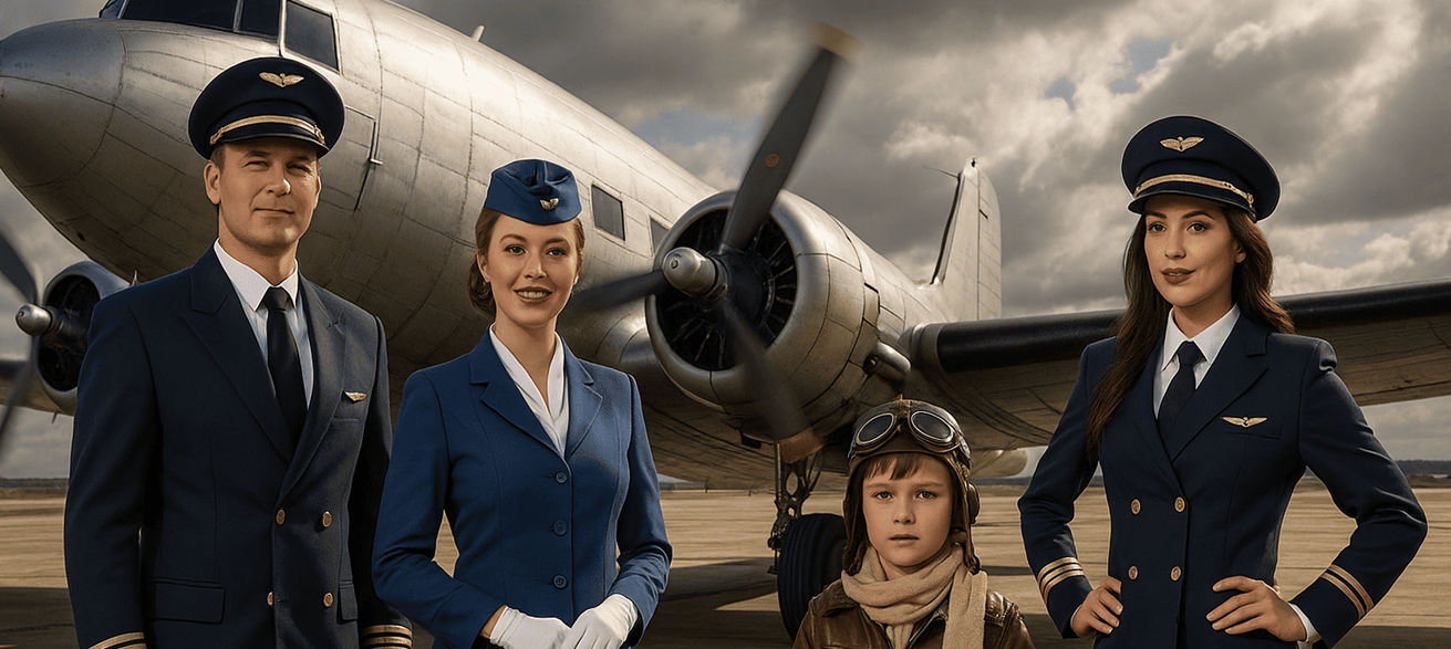 Disfraces de Aviación: Pilotos, Azafatas y Aventuras a Gran Altura