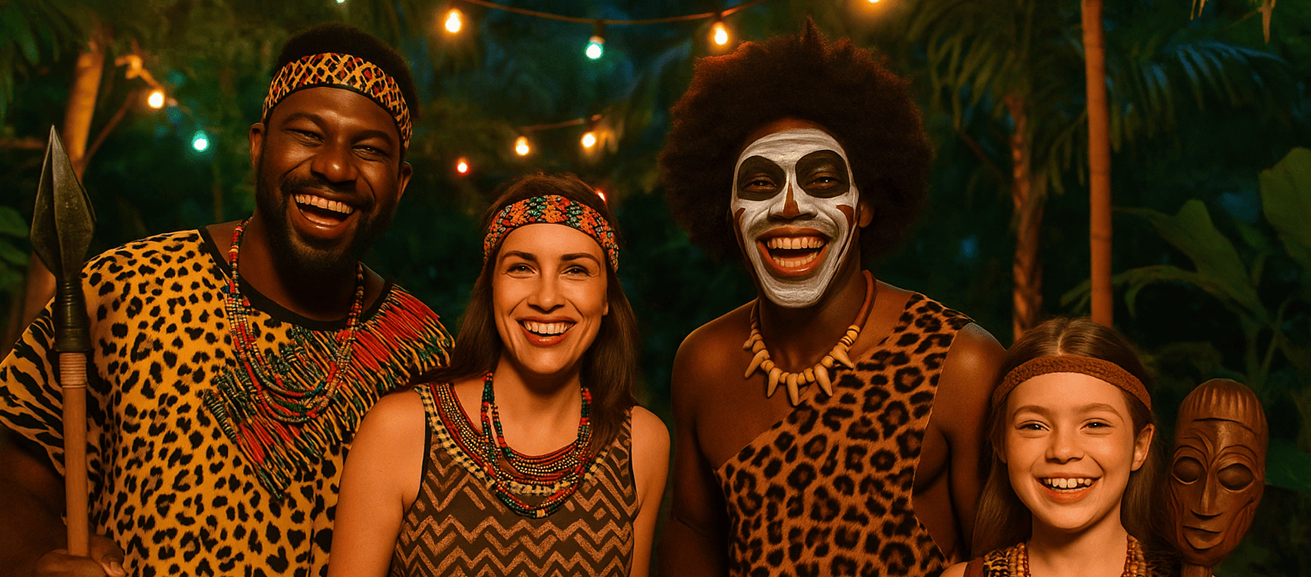 Disfraces Africanos: Colores, Tradición y Alegría en un Solo Traje