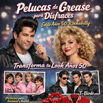 Pelucas de Grease para Disfraces