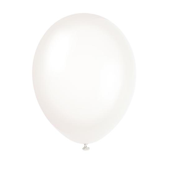 10 globos transparentes (30 cm) - Línea Colores Básicos