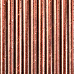 10 pajitas oro rosas de papel - Tropical Wedding