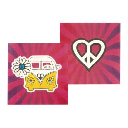 12 Servilletas Hippie 33x33cm