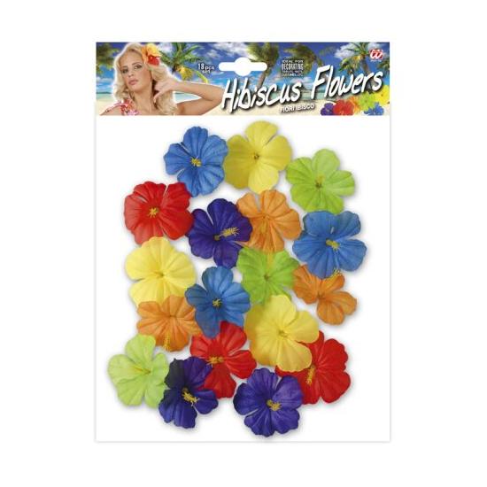 18 Flores adorno hawaianas