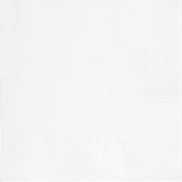 20 servilletas blancas (33x33 cm) - Línea Colores Básicos