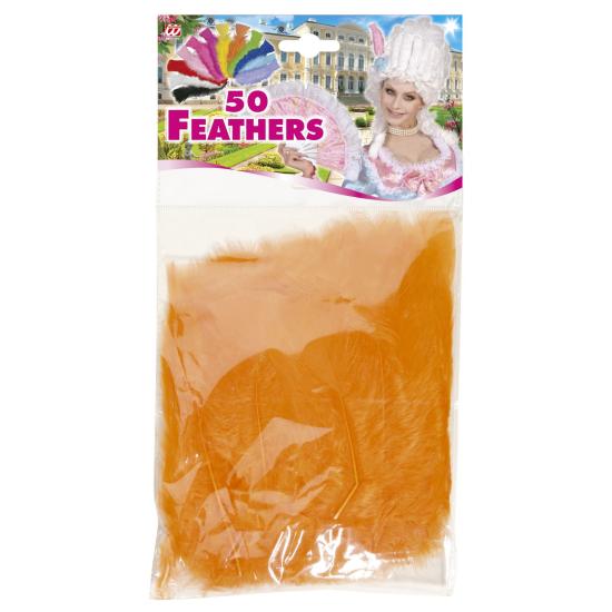 50 Plumas Adulto Unisex, Brasileños, Carnaval Brasileño, Fiestas Temáticas, 10 Cm Aprox.