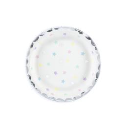 6 platos con estrellas de colores (18 cm) - Unicorn Collection