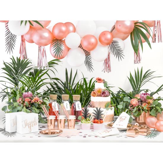 6 platos oro rosas de papel - Vintage Birthday (18 cm)