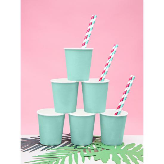 6 vasos azul turquesa - Aloha Turquoise