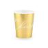 6 vasos dorados "Cheers!" de papel - Gold Bridal Shower
