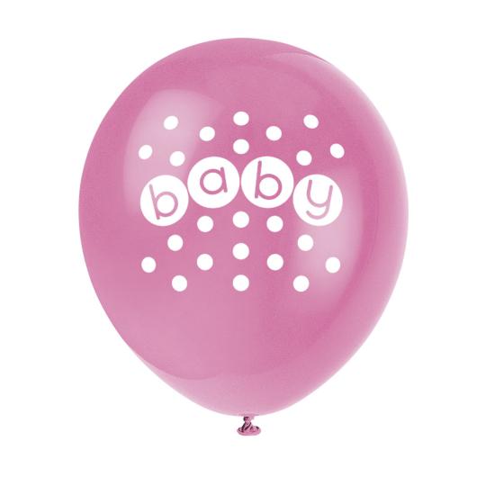 8 globos (30 cm) - Pastel Baby Shower