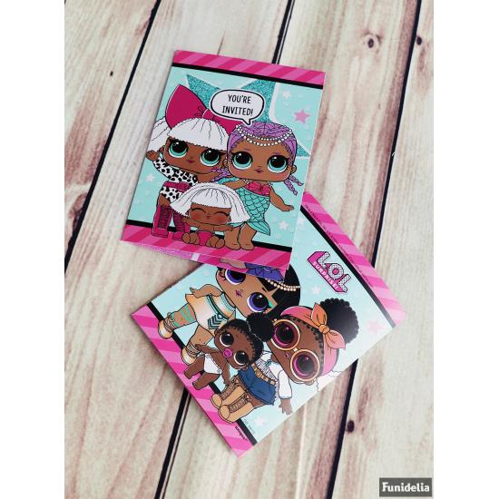 8 invitaciones LOL Surprise - LOL Friends