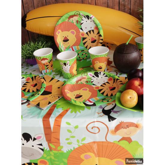8 platos (23 cm) - Animal Jungle