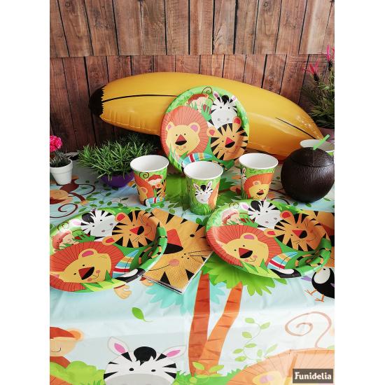 8 platos (23 cm) - Animal Jungle