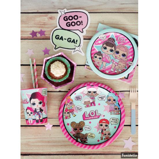 8 platos LOL Surprise (23cm) - LOL Friends