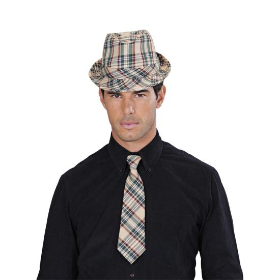 Corbata de cuadros para adulto