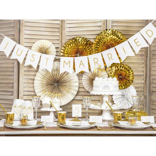 Decoración para tarta "Mariage" -  White & Gold Wedding