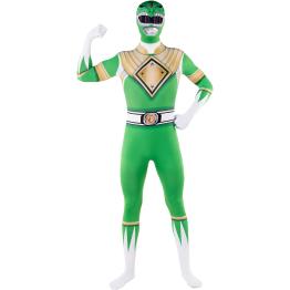 Disfraz Power Ranger verde segunda piel
