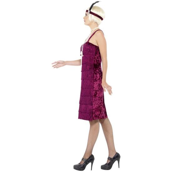 Disfraz de Charlestón Granate  mujer