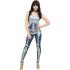 Disfraz de esqueleto multicolor fever para mujer