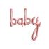 Globo Baby rosa oro (75 cm) - Baby Shower Party