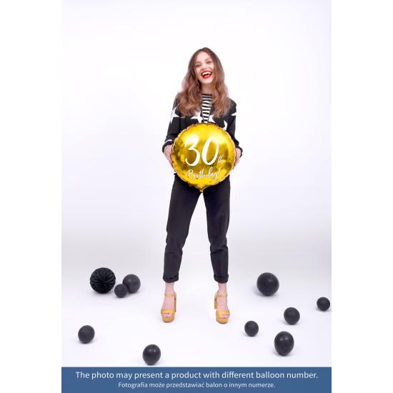 Globo foil "18" dorado