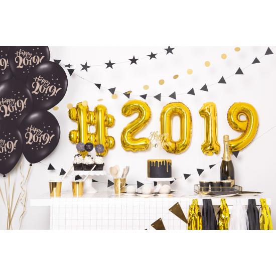 Globo foil "2" dorado (35 cm)