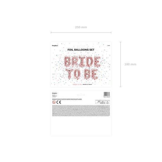 Globo foil "Bride to be"oro rosa