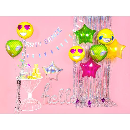 Globo foil "Hello" plateado