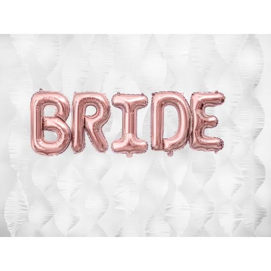 Globo foil letra E oro rosa (35 cm)