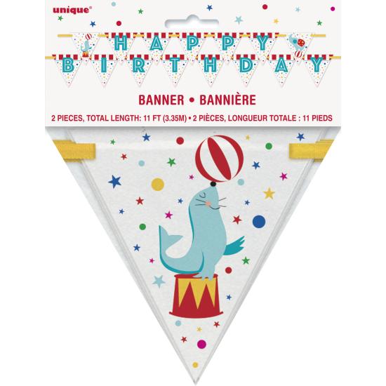 Guirnalda Happy Birthday - Circus Carnival