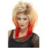 Peluca años 80 rock para mujer