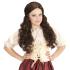 Peluca de tabernera castaña para niña