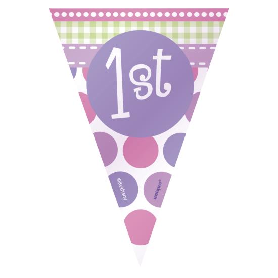 Set de 1º cumpleaños mariquita rosa