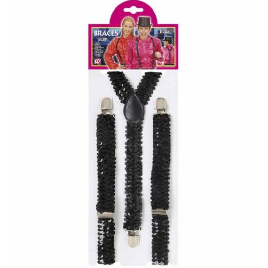 Tirantes de lentejuelas negras