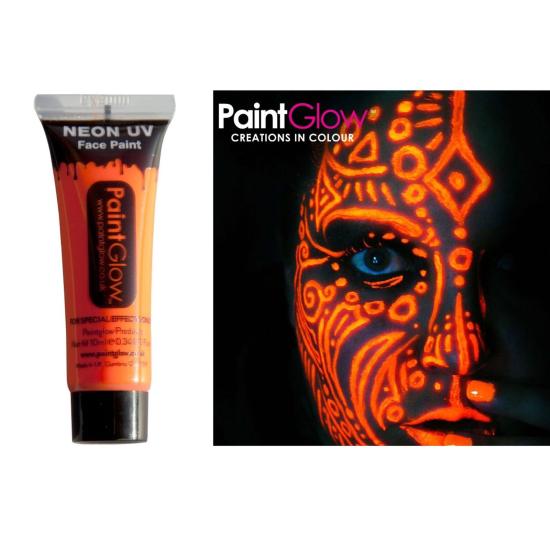 Maquillaje Facial & Cuerpo Fluorescente Oscuridad Amarillo