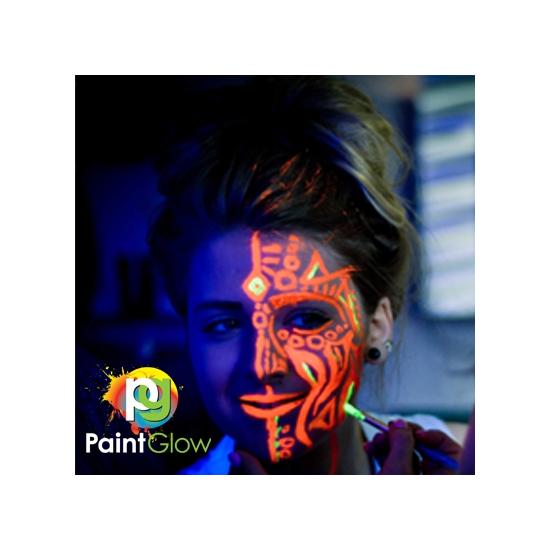 Maquillaje Facial & Cuerpo Fluorescente Oscuridad Amarillo