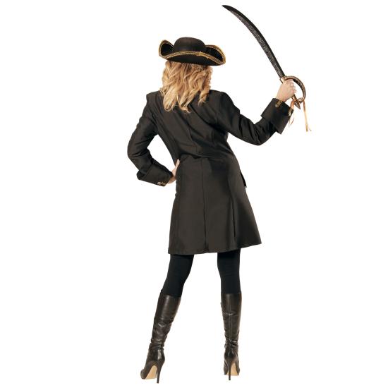 Abrigo Aspecto Cuero Negro Multi personajes para adulta