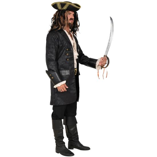 Abrigo Aspecto Cuero Negro Multi personajes adulto