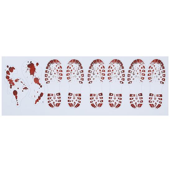 Adhesivos Pisadas sangrientas 2 und 25 x70 cms