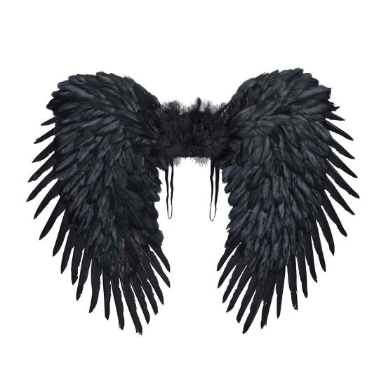 Alas Plumas color Negras Premium