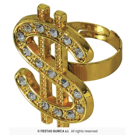 Anillo Dollar Dorado.