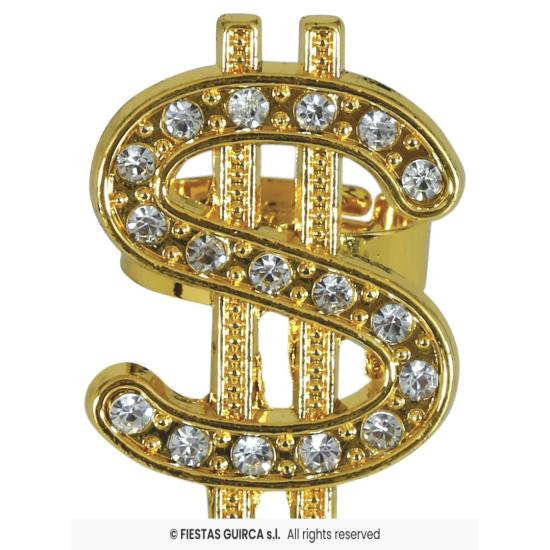 Anillo Dollar Dorado.