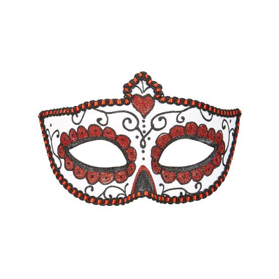 Antifaz de Catrina con brillantina  mujer