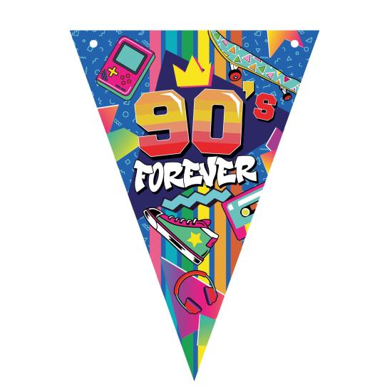 Banderines años 90 300 cms 20 x 30 cms