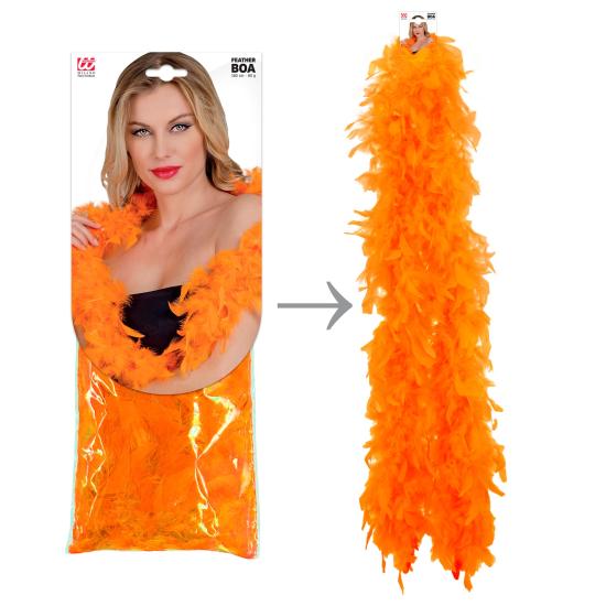 Boa de Plumas Naranja – 1,80 m – 80 g
