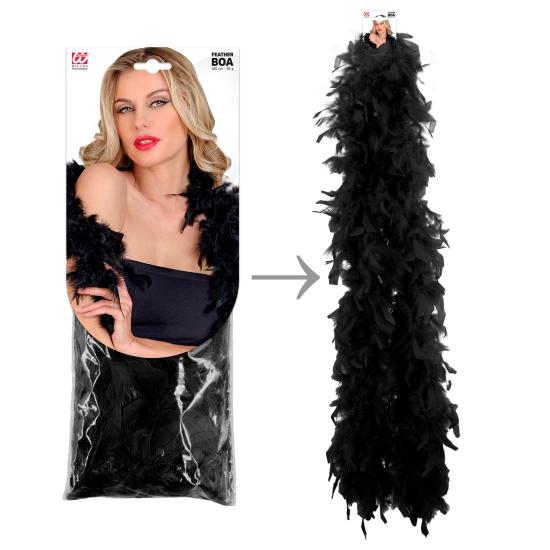 Boa Pluma Negra 1,80 mts de 50 gramos Lujo