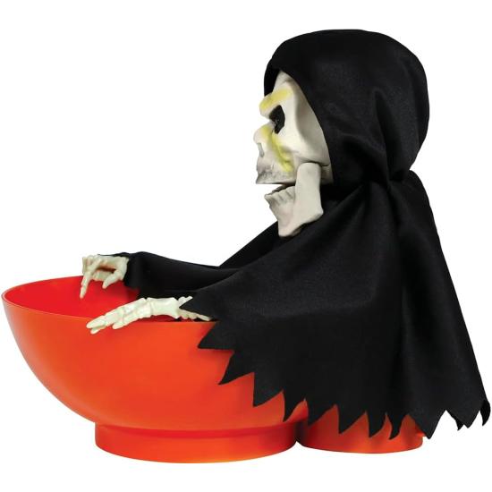 Bol de Esqueleto con Luz, Sonido y Movimiento (24x23 cm) – Decoración de Halloween