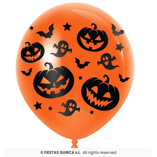 Bolsa 10 globos Fiesta Halloween 30 cms